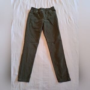 Mini Boden girls size 8 years green corduroy pants, elastic waist, vguc